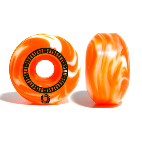 Steadfast Urethane - Swirl White / Orange